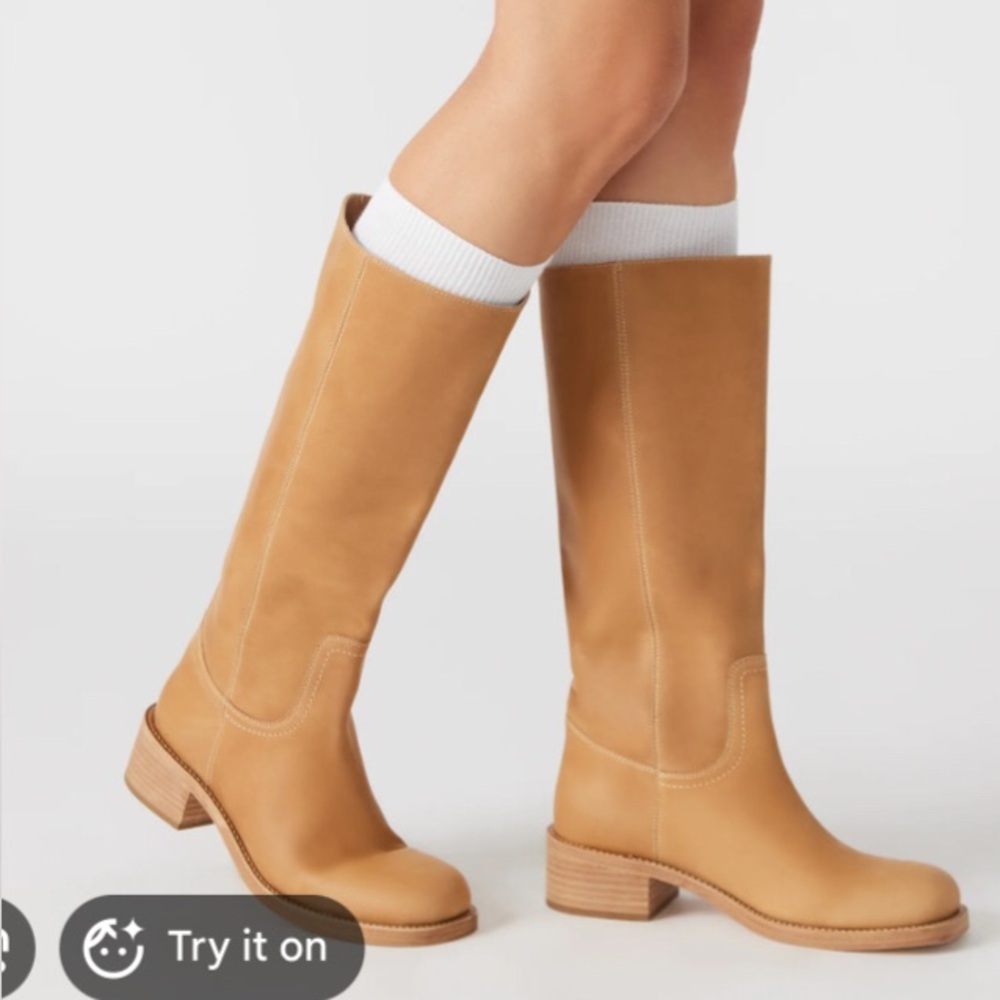 Steve Madden Banana Leather Tall Riding Boots